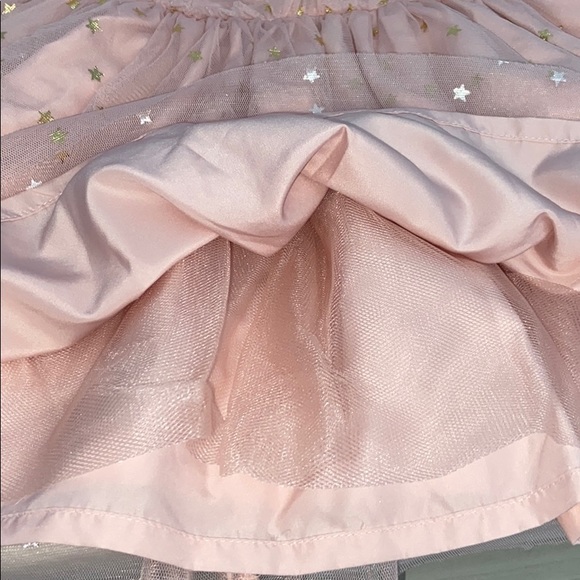 🔥Sale🔥Carters pink and gold chiffon star dress - Picture 3 of 4